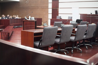 Empty Courtroom no jury