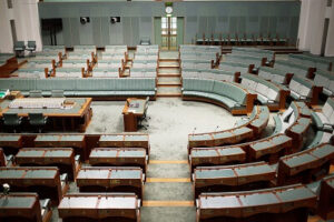 Empty House of Representatives Australia